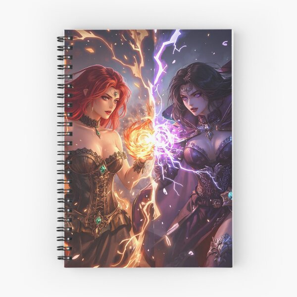 Item preview, Clash of the Enchanted Flames designed and sold by InkloreCulture.