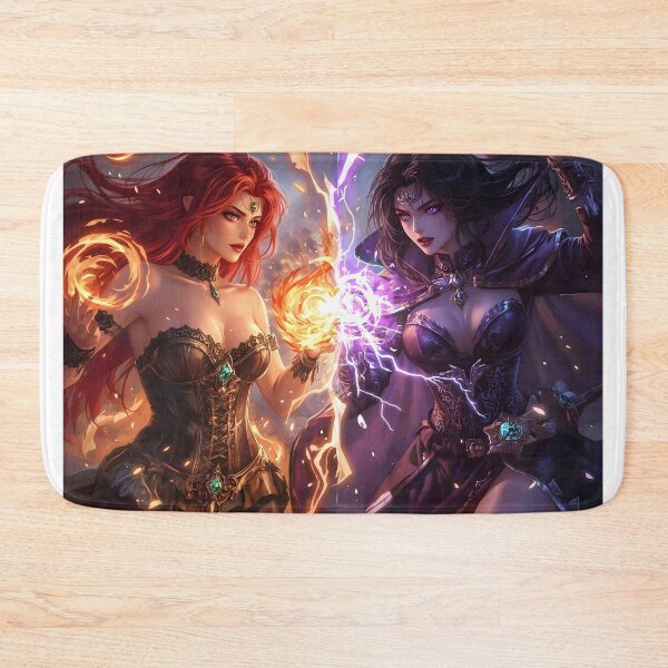 Item preview, Clash of the Enchanted Flames designed and sold by InkloreCulture.