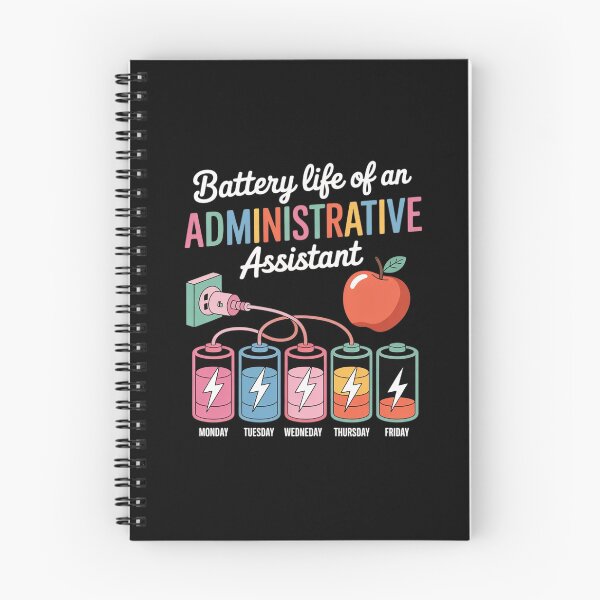 Item preview, Battery Life of an Administrative Assistant Back to School designed and sold by TechnicalSara.