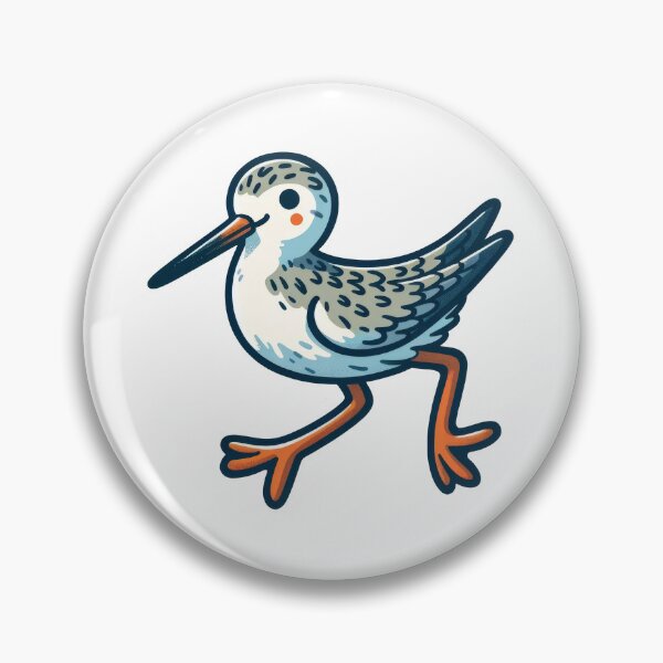 Item preview, Cute Sandpiper Sticker – Adorable Shorebird Illustration designed and sold by LunaPixelStudio.