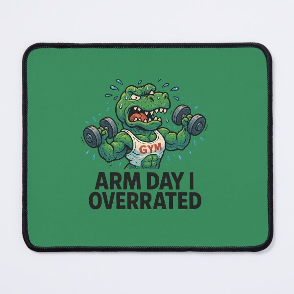 Item preview, Arm Day I Overrated Crocodile Gym Strength Humor designed and sold by Kony83.