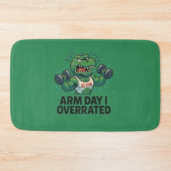 Item preview, Arm Day I Overrated Crocodile Gym Strength Humor designed and sold by Kony83.