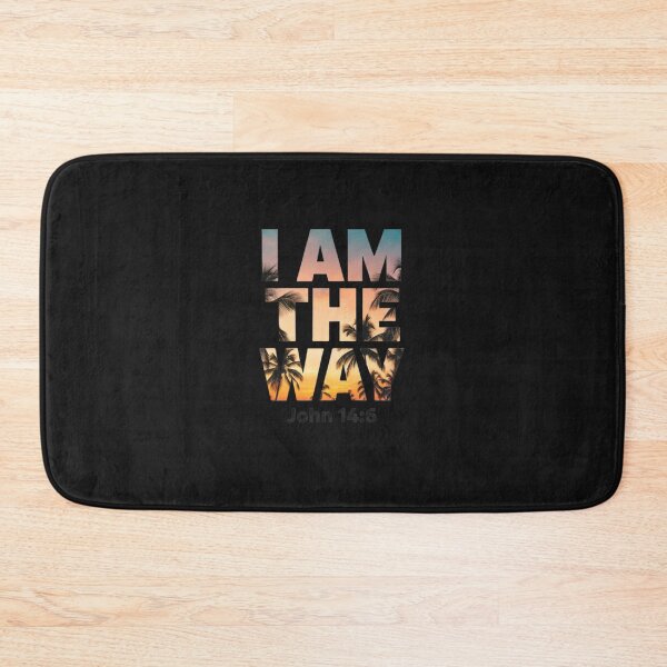 Item preview, I AM THE WAY John 14:6 Retro Typography Tee designed and sold by FitnWear.