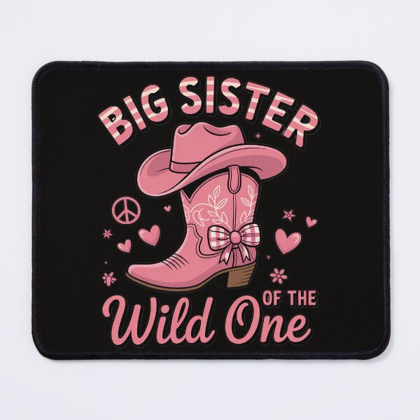 Item preview, Big Sister Of The Wild One 1St Birthday CowGirl Disco designed and sold by BotboutiquePre.