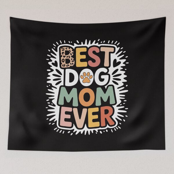 Item preview, Best Dog Mom Ever Bleached Mother's Day Dog Mommy Girl designed and sold by BotboutiquePre.