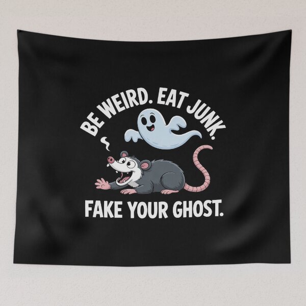 Item preview, be Weird eat Junk Fake Your Ghost Possum Halloween designed and sold by TechnicalSara.