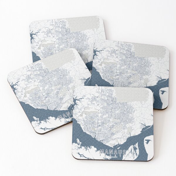 Item preview, Manaus City Map of Amazonas, Brazil - Coastal designed and sold by deMAP.