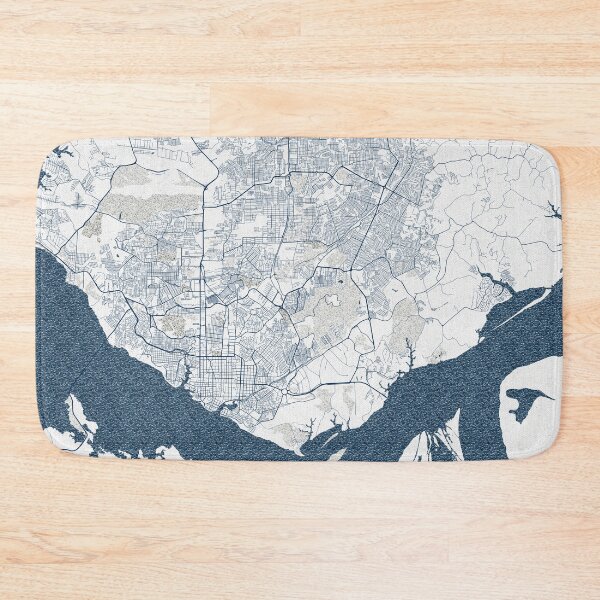 Item preview, Manaus City Map of Amazonas, Brazil - Coastal designed and sold by deMAP.