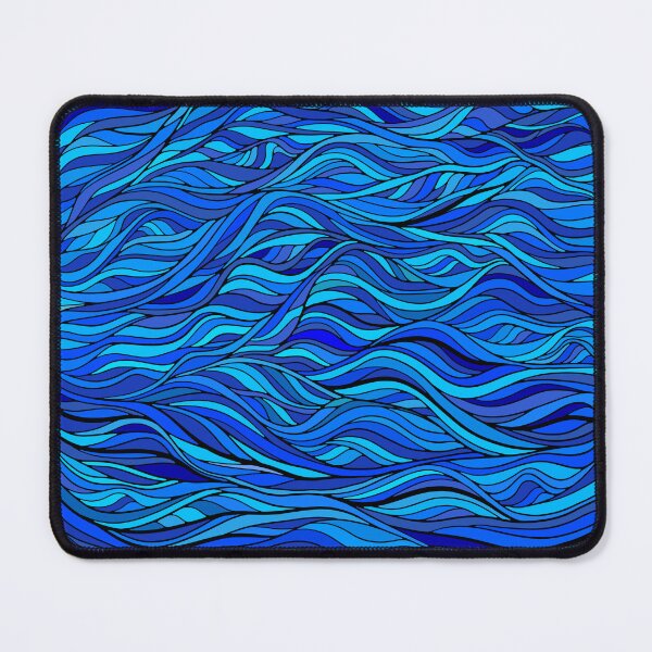 Item preview, Tidal flow - blue waves designed and sold by DaveDanchuk.