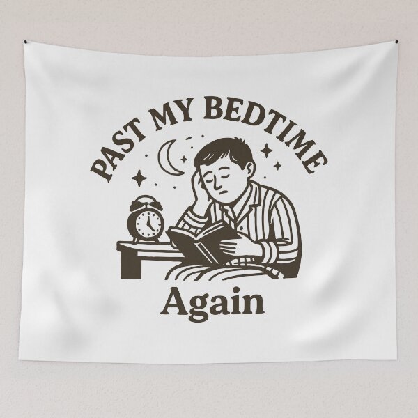 Item preview, Past Bedtime Again Funny Tired Adult Life Design designed and sold by zakugan.