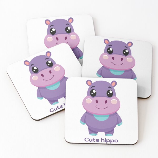 Item preview, Cute Purple Hippo designed and sold by Jirada.