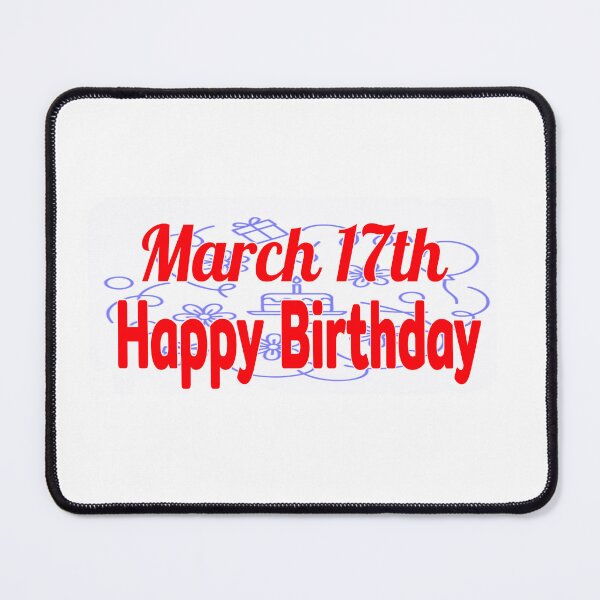 Item preview, March 17th, Happy birthday  designed and sold by Sujinthaiart.