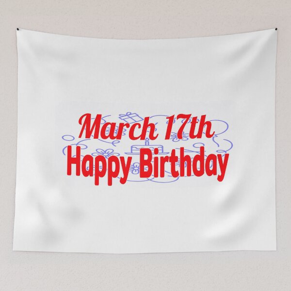 Item preview, March 17th, Happy birthday  designed and sold by Sujinthaiart.