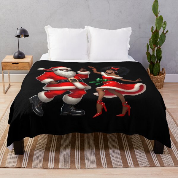 Item preview, Santa Claus Couple Dancing African American Christmas designed and sold by CarmelaConstan.