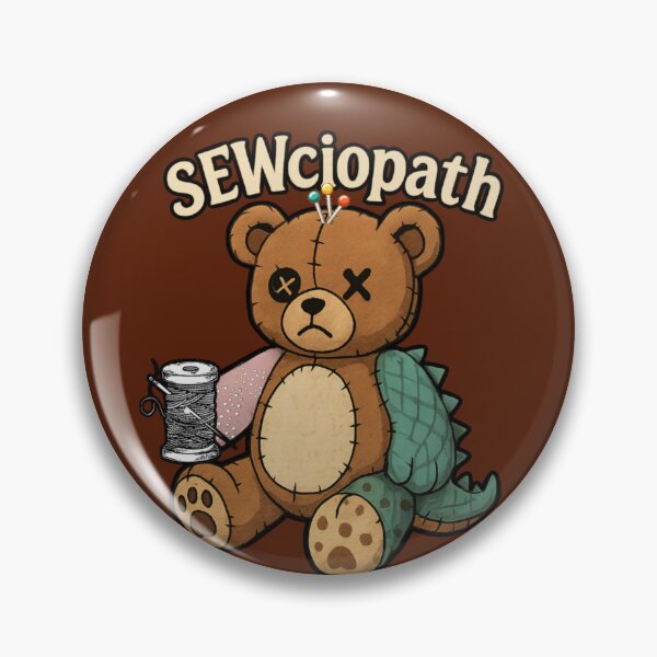 Artikelvorschau, SEWciopath Patchwork Stitch Plüschbär Faden Nadel entworfen und verkauft von JediKittenWars.