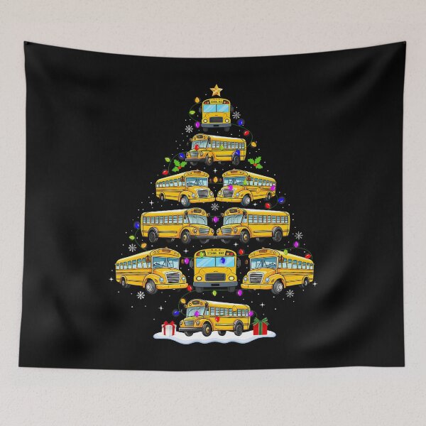 Item preview, School Bus Christmas Tree Lights Bus Driver Xmas 	s designed and sold by CarmelaConstan.