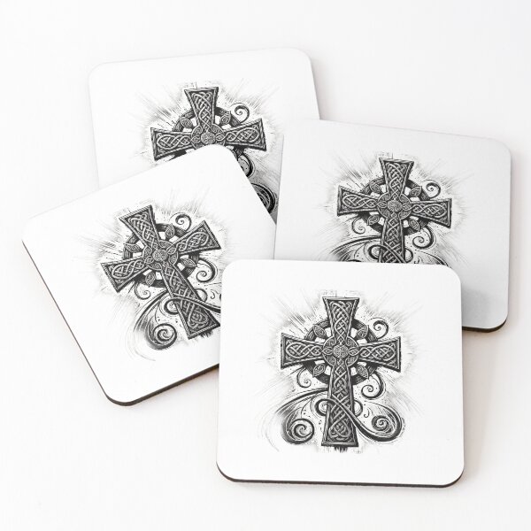 Item preview, Infernal Celtic Cross – Ink and Chaos designed and sold by CelticSoulShop.