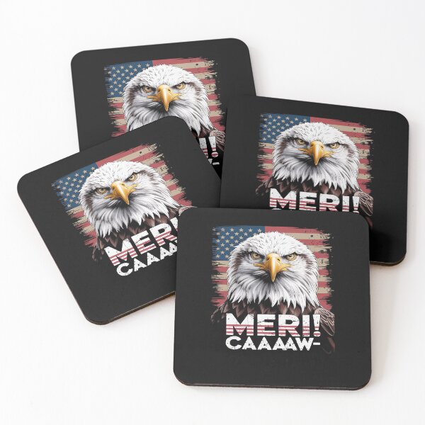 Item preview, Funny meri-caw eagle mullet 4th Of July usa flag meri-caw designed and sold by itsnothatweird.