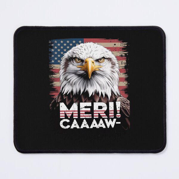 Item preview, Funny meri-caw eagle mullet 4th Of July usa flag meri-caw designed and sold by itsnothatweird.