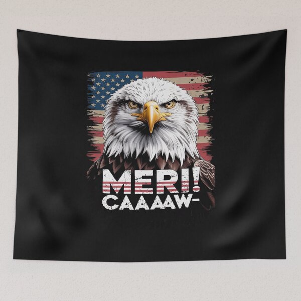 Item preview, Funny meri-caw eagle mullet 4th Of July usa flag meri-caw designed and sold by itsnothatweird.