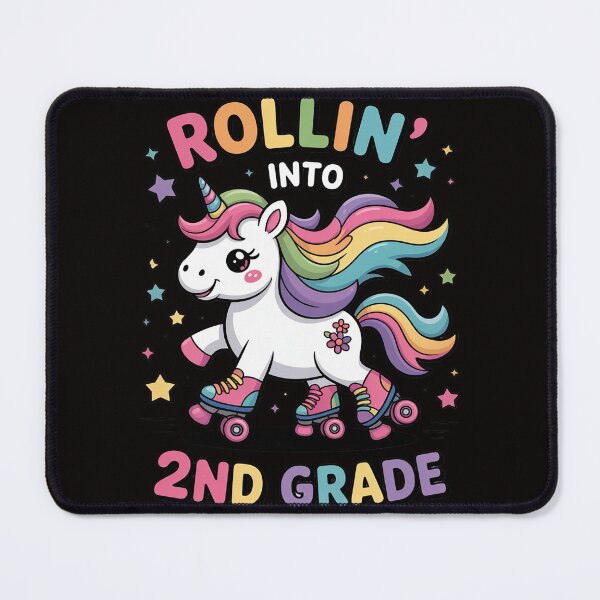 Item preview, 2nd Grade Back To School First Day Girl Rollin Unicorn designed and sold by silladive.