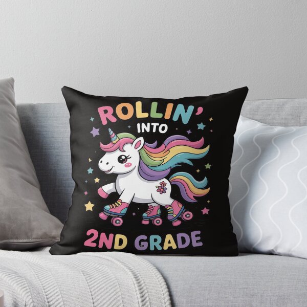 Item preview, 2nd Grade Back To School First Day Girl Rollin Unicorn designed and sold by silladive.