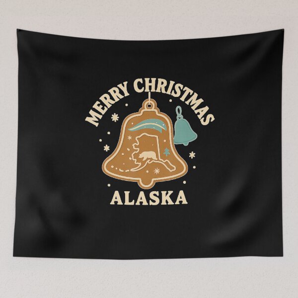 Item preview, Alaska Christmas Shirt Bell Ornament 2025 Gingerbread Bear designed and sold by KristyCharleen.