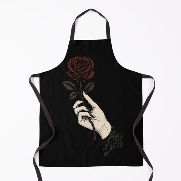 Item preview, Gothic Hand with Bleeding Rose – Dark Romantic Aesthetic – Vintage Floral Art designed and sold by Mouraludia.