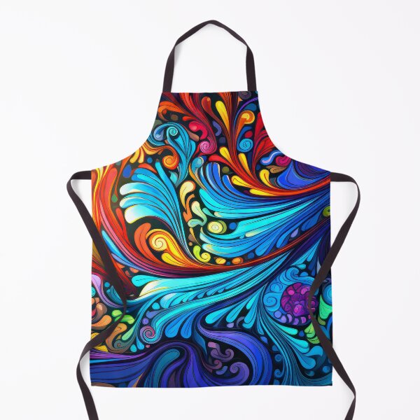 Item preview, Vibrant Psychedelic Colorful 1960's Fancy Ornate Abstract Swirls  designed and sold by DEC02.