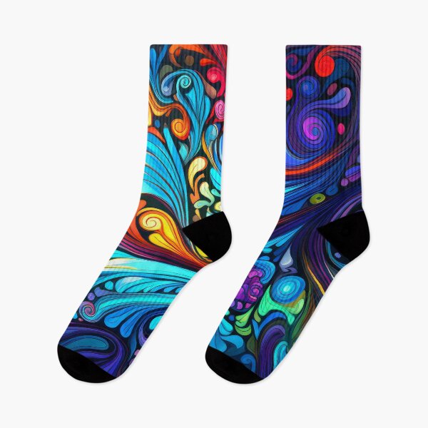 Item preview, Vibrant Psychedelic Colorful 1960's Fancy Ornate Abstract Swirls  designed and sold by DEC02.