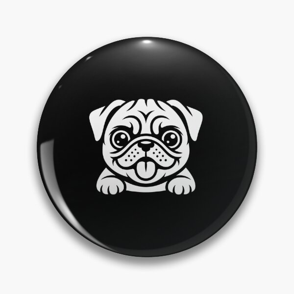 Item preview, Cute Pug Face Cartoon - Funny Pug Life T-Shirt Design designed and sold by Reichcorp.