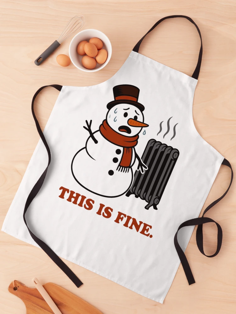 Thumbnail 1 of 6, Apron, Snowman designed and sold by Remy490.