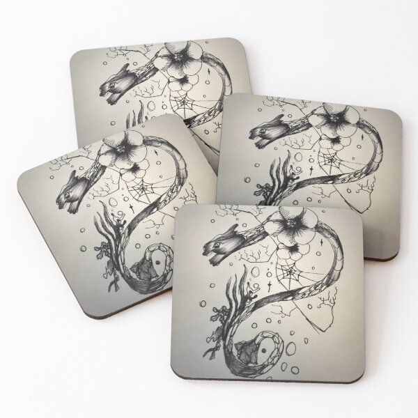 Item preview, sea dragon doodle  designed and sold by littlemooshrum.