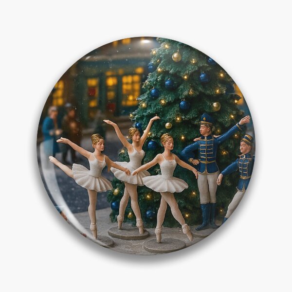 Item preview, Ballet Under the Christmas Tree | Night-Time Christmas Village Miniature Performance designed and sold by Little-Worlds.