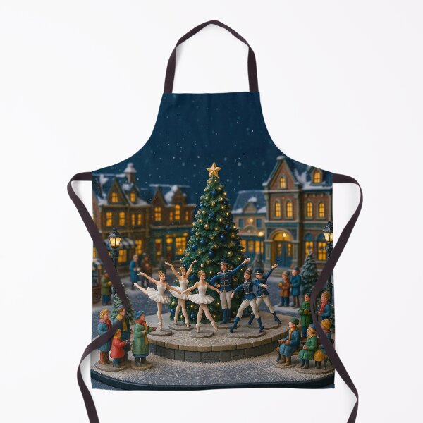 Item preview, Ballet Under the Christmas Tree | Night-Time Christmas Village Miniature Performance designed and sold by Little-Worlds.