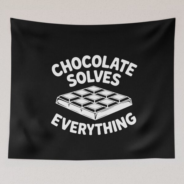 Item preview, Chocolate Solves Everything - Cozy Font T-Shirt designed and sold by Reichcorp.