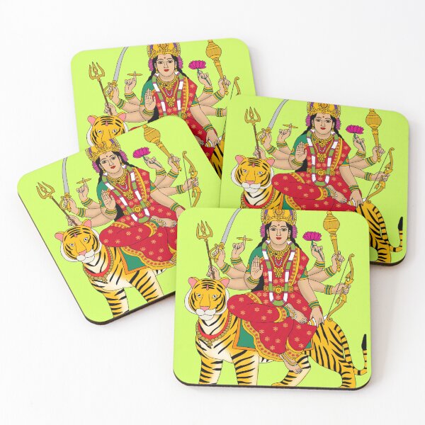 Item preview, Goddess Durga Artwork – Divine Warrior Mother Illustration designed and sold by Harshit_Digital_Arts.