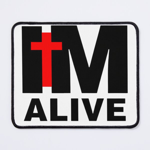 Item preview, I AM ALIVE: Resurrection Power Christian Galaxy Art (Revelation 1:18) designed and sold by FitnWear.