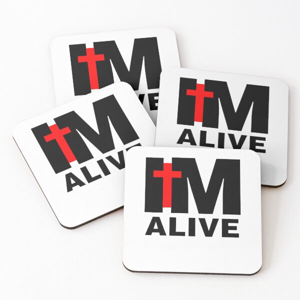 Item preview, I AM ALIVE: Resurrection Power Christian Galaxy Art (Revelation 1:18) designed and sold by FitnWear.