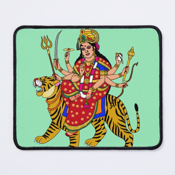 Item preview, Goddess Durga Artwork – Divine Warrior Mother Illustration designed and sold by Harshit_Digital_Arts.