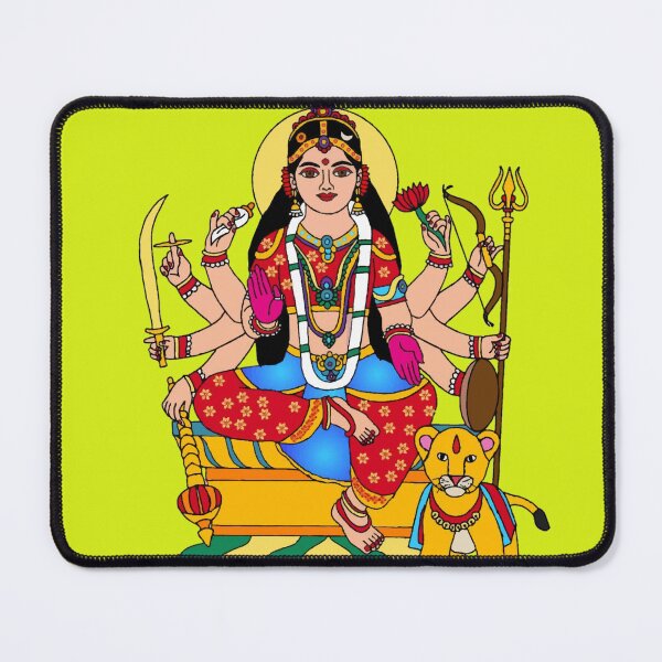 Item preview, Goddess Child Durga Artwork – Divine Warrior Mother Illustration designed and sold by Harshit_Digital_Arts.