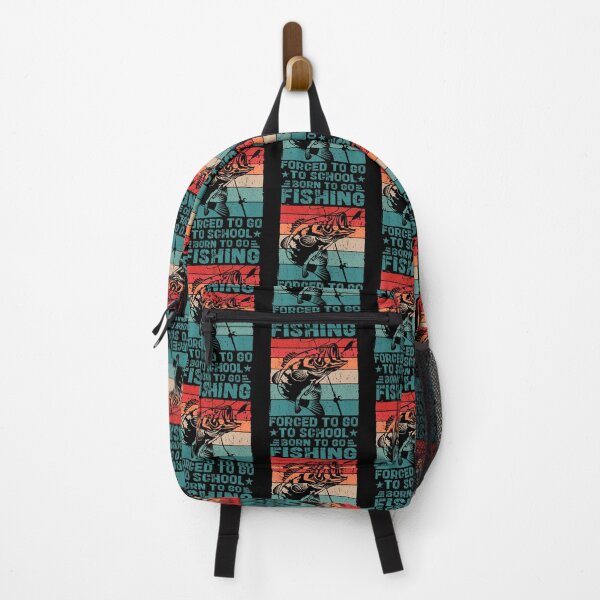 Item preview, Born To Go Fishing Forced School Funny Men Women Kids Boys designed and sold by PatriciaKelsey.