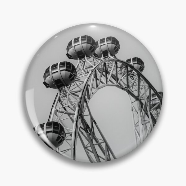 Item preview, Black and White view of the Melbourne Star Wheel - Melbourne, Victoria, Australia designed and sold by Steven Jodoin.