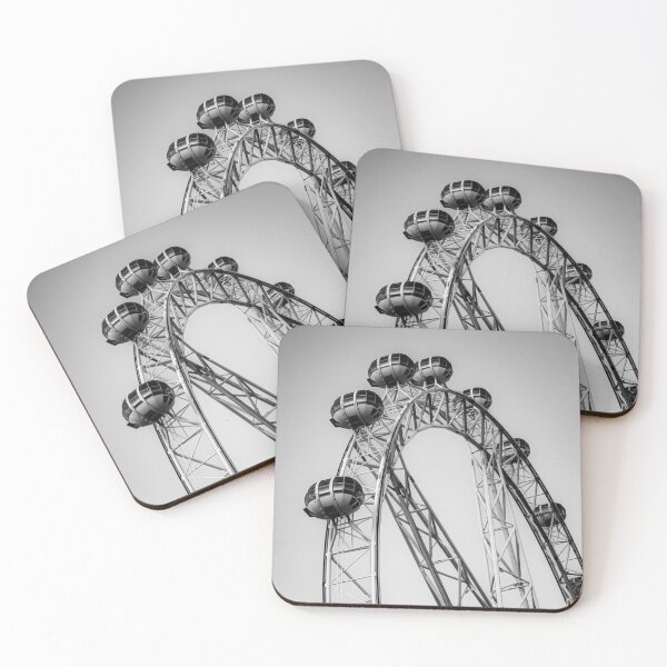 Item preview, Black and White view of the Melbourne Star Wheel - Melbourne, Victoria, Australia designed and sold by Steven Jodoin.