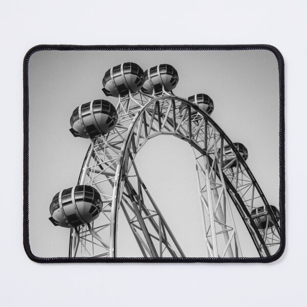 Item preview, Black and White view of the Melbourne Star Wheel - Melbourne, Victoria, Australia designed and sold by Steven Jodoin.