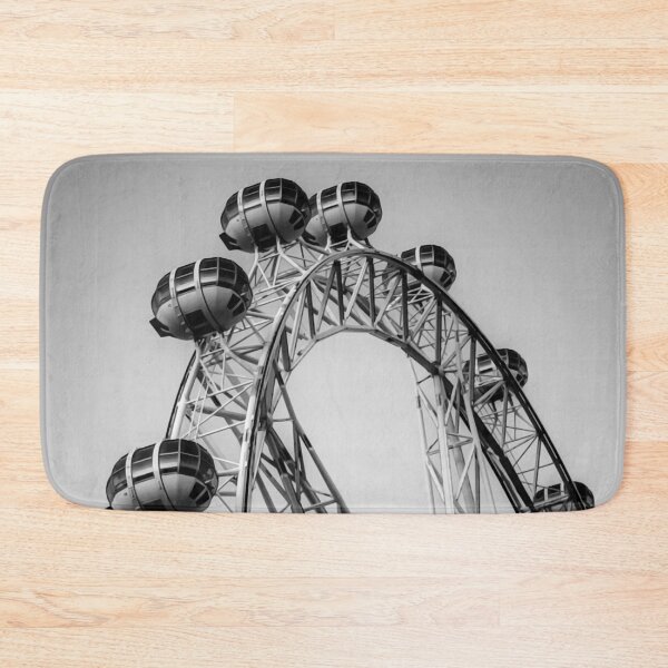 Item preview, Black and White view of the Melbourne Star Wheel - Melbourne, Victoria, Australia designed and sold by Steven Jodoin.