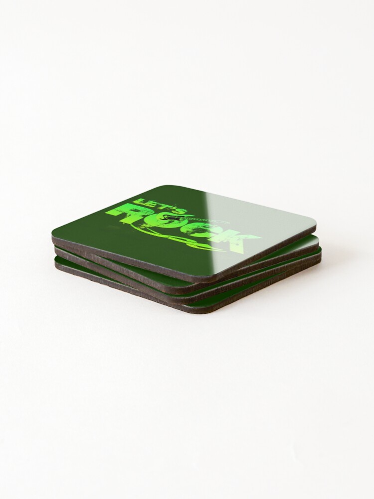 Thumbnail 4 of 5, Coasters (Set of 4), LET'S ROCK G designed and sold by studioabstract.