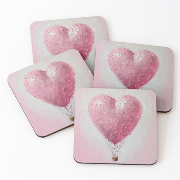 Item preview, Heart-shaped balloon of love, painted on canvas designed and sold by Mianku | Für das Leben.