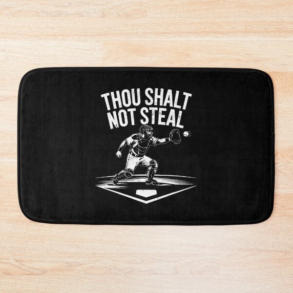 Item preview, Baseball Player Catcher Thou Shalt Not Steal Coach Baseball designed and sold by AlyceLynne.
