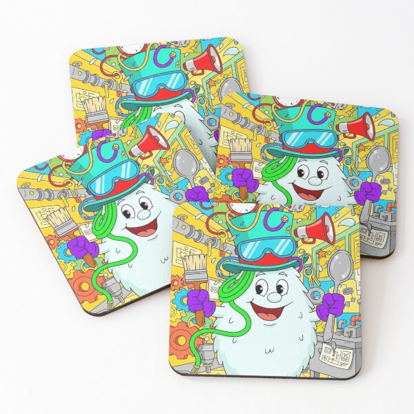 Item preview, Crazy Inventor Ghost In Colorful Cartoon Workshop designed and sold by anandsiva2703.